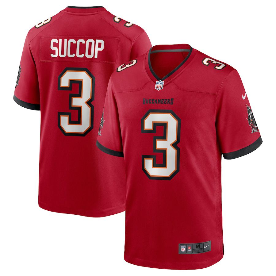 Men Tampa Bay Buccaneers 3 Ryan Succop Nike Red Team Game NFL Jersey